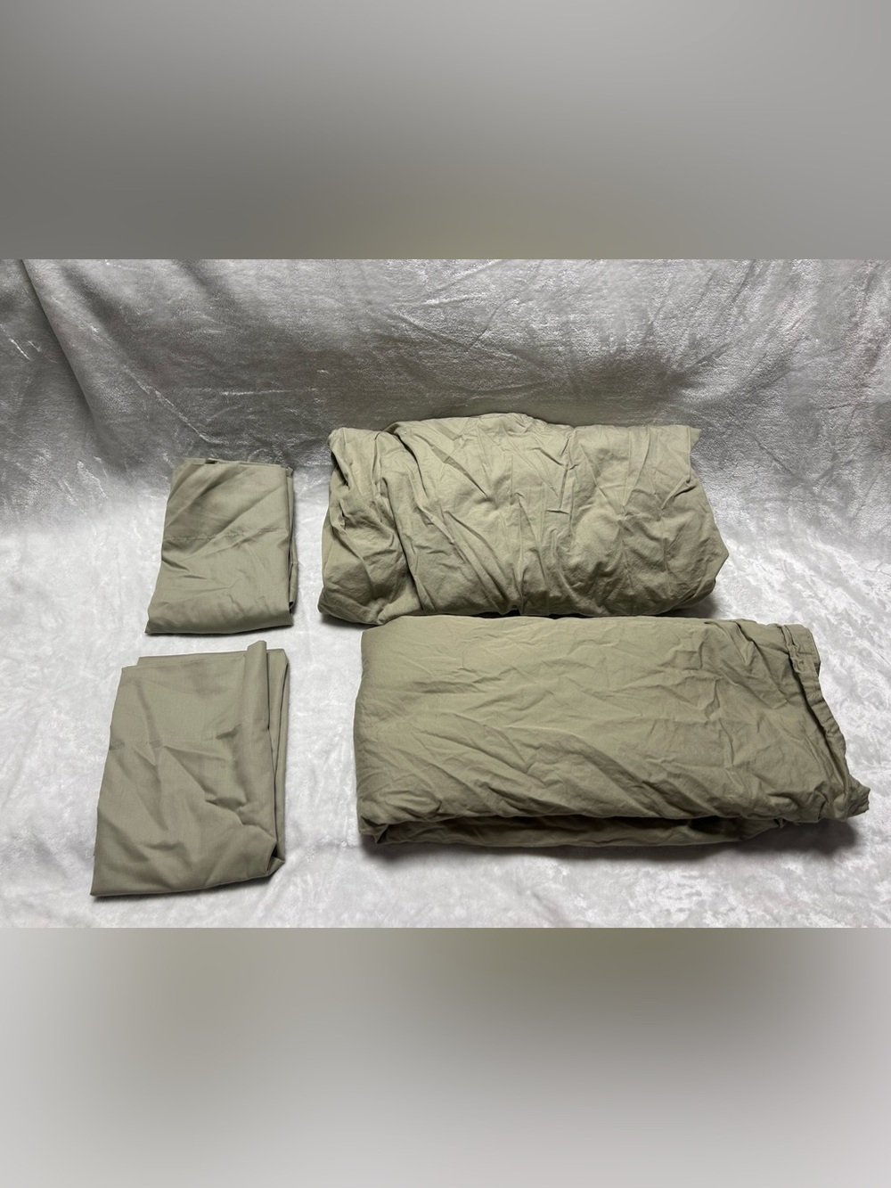 Threadmill Home Linen 100% organic cotton light green queen 4 Piece Sheet Set